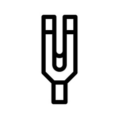 Obraz premium Tuning Fork Icon Vector Symbol Design Illustration