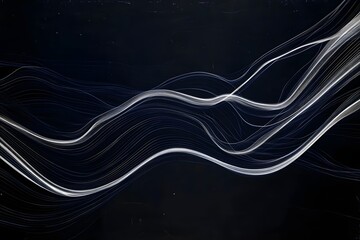 Elegant white swirls on dark background
