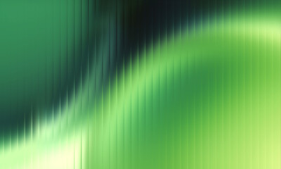 Naklejka premium Abstract green blurred background with vertical lines and light streaks, modern design, digital art, smooth gradient, organic shapes, soft glow