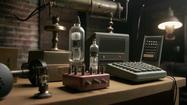Vintage Technology: Nostalgic Exploration of Analog Computing and Communication Devices