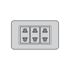 illustration of a 3-hole socket	