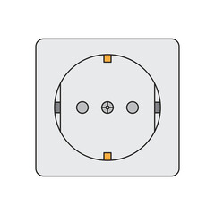 illustration hole socket