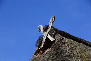Reed Roof at the Historical Monastery Isenhagen, Hankensb&uuml;ttel, Lower Saxony