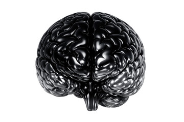 Artificial intelligence brain representing advanced computing, robotics, and cybernetic thinking, transparent background