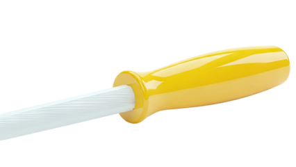 Yellow Screwdriver Handle and Shaft