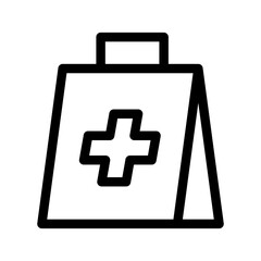 Obraz premium Pharmacy Bag Icon Vector Symbol Design Illustration