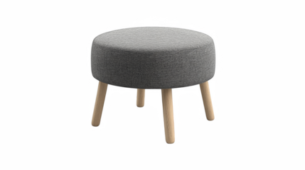 black chair isolated on white background