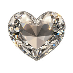 Fototapeta premium Diamond Heart Gemstone Luxury Love Symbol