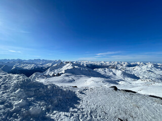 Snow Covered Mountain Panorama