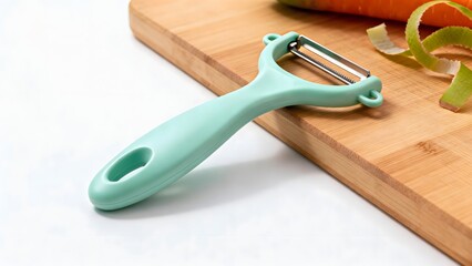 GreenPeelerOnCuttingBoard
