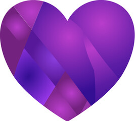 heart shaped pink heart