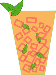 vector illustration of a fresh mint