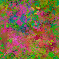 Vibrant, saturated hues Rich pigments Tropical trend Colorful abstract geometric wild nature spots Simple exotic nature patterns Camouflage