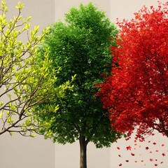 Noted for its dynamic color changes bright spring flush deep sum