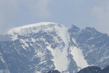 snow covered mountains