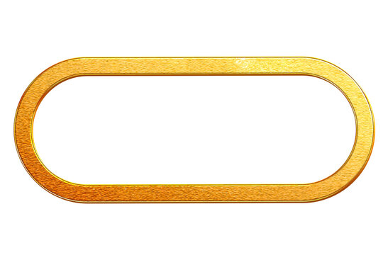 golden oblong  frame 
