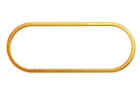 golden oblong  frame 