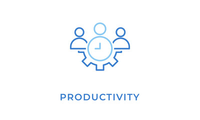 Productivity Icon Or Logo Isolated Vector Illustration