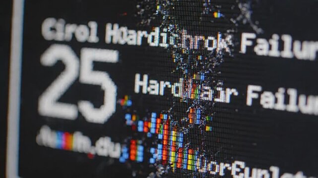 Hard Disk Failure Error Message on Screen