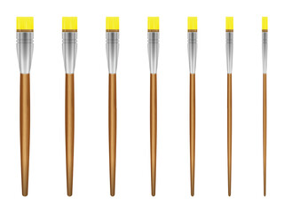 Art paint brushes