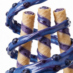 Blue berry wafer sticks