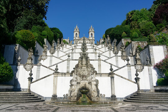 Sanctuary of Bom Jesus do Monte, a Portuguese Catholic shrine in Ten&otilde;es, outside the city of Braga, in northern Portugal.