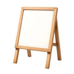 Wooden A-Frame Easel Board Isolated on White