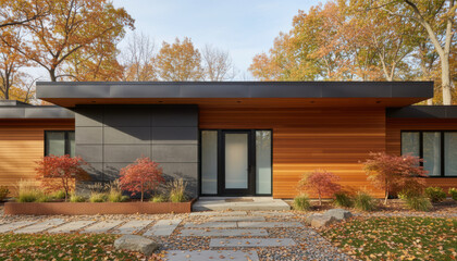 Modern Minimalist Home Exterior Design, Luxury Dream House Plan, Contemporary Home Front view, Modern House Design. Two Story