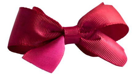 Pink Ribbon Bow isolated on transparent background
