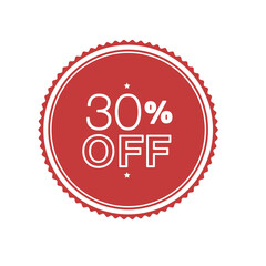 Special offer discount label with different sale percentage. 25 20 10 15 30 off with transparent background ,sale offer