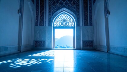Architectural Elegance - Light Streaming Through Ornate Archway.