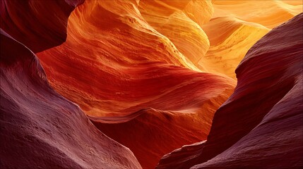 Antelope Canyon Abstract Orange and Red Textures