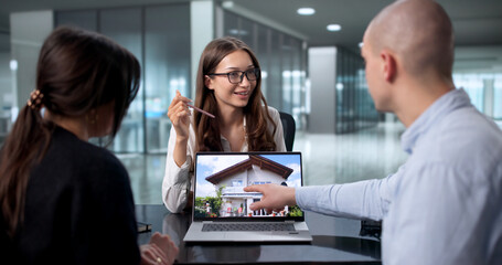 Young Couple Consult With Real Estate Agen