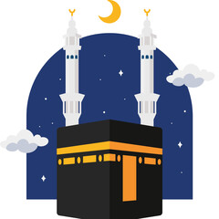 Isra Miraj Illustration