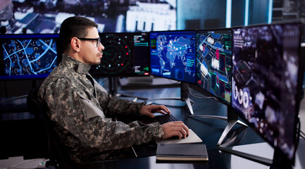 Monitoring Progress Of Surveillance Missions From Military Headquarters