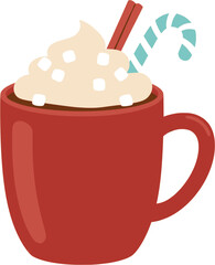 Portable PoHot Chocolate Mug with Marshmallowswer Bank Battery Icon