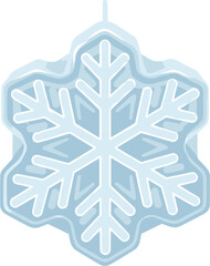 Snowflake Ornament Badge Icon