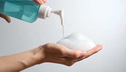 Hand Sanitizer Dispensing Foam for Hygiene and Cleanliness.