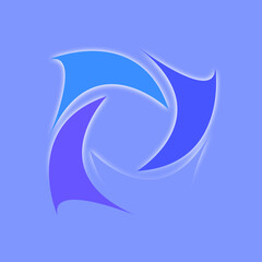 abstract blue background with arrows