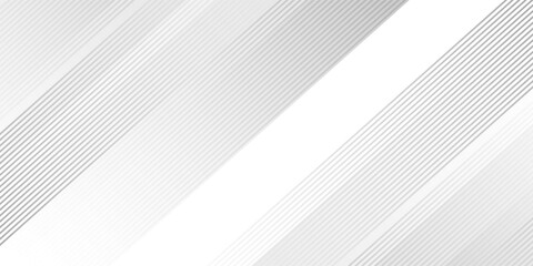 Obraz premium Abstract elegant white and gray background with diagonal stripes lines. Vector ilustration
