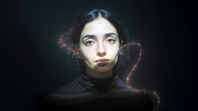 Creative Exploration of Facial Expressions With Digital Effects and Dreamy Visuals