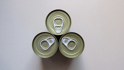 Top view, Aluminum beverage can.