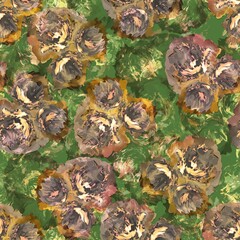 Abstract watercolor flower creative  allover design new concept textile design digital creators art design repeating seamless floral pattern design dark green colour background stock design 