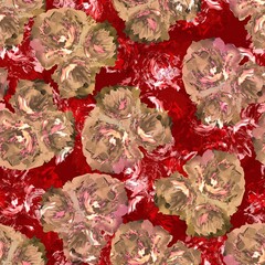 Abstract watercolor flower creative  allover design new concept textile design digital creators art design repeating seamless floral pattern design Red colour background stock design 