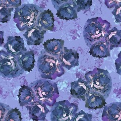 Abstract watercolor flower creative  allover design new concept textile design digital creators art design repeating seamless floral pattern design light blue colour background stock design 