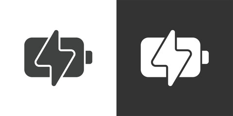 Battery Charging icon. Solid glyph series icon © Abbasy  Kautsar