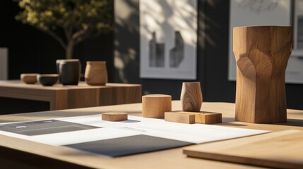 A designer presenting a new product concept to clients.