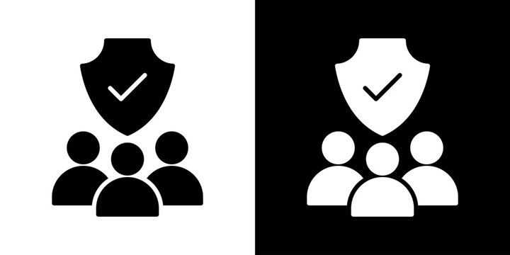 Public Safety Icon Sheet Black And White