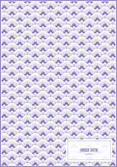 unique batik pattern with japanese style and light purple dominant color