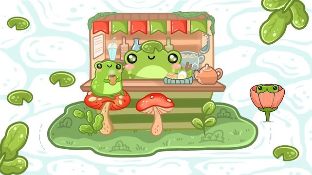 Frog Twitch Overlay, Animated Screen Stream, Stream Overlay, Stream Scenes, Twitch Overlay,  BRB, Starting Soon, Ending Soon, Thanks for Watching,